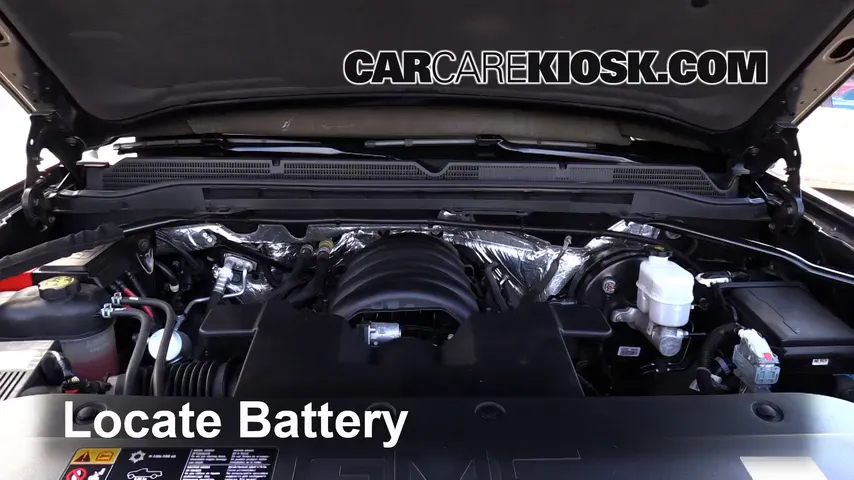 2015 GMC Sierra 1500 SLE 5.3L V8 FlexFuel Extended Cab Pickup Battery